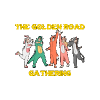 GoldenRoadGathering gold golden music festival grg Sticker
