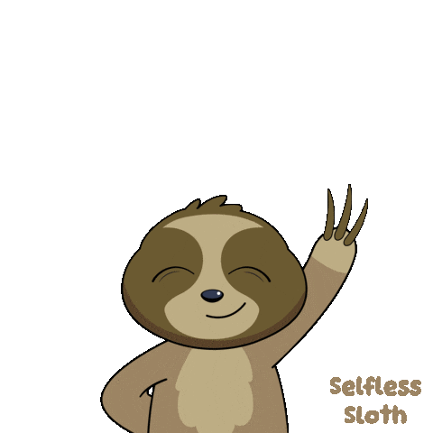 Bow Sloth Sticker by VeeFriends