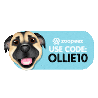 Ollie The Puppy Sticker by zoopeez