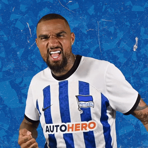 Happy Prince Boateng GIF by Hertha BSC