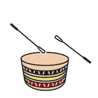 Drumming First Nations Sticker by pipikwan pêhtâkwan