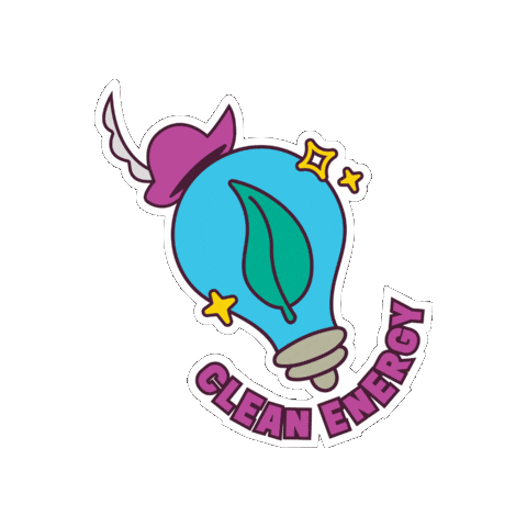 Un Clean Energy Sticker by Wind Sun Sky Entertainment
