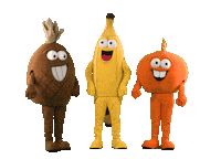 Fruchtalarm orange banana pineapple ananas Sticker