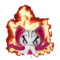 Angry On Fire Sticker by Bullet Train