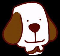 tinkygram dog smile clap fine GIF