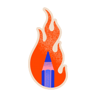 Illustration Editorial Sticker