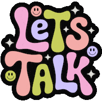 Lets Talk Sticker by LITTLE SHARK AND CO.
