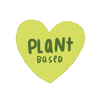 tiagoeswiththewind heart green vegan plant Sticker