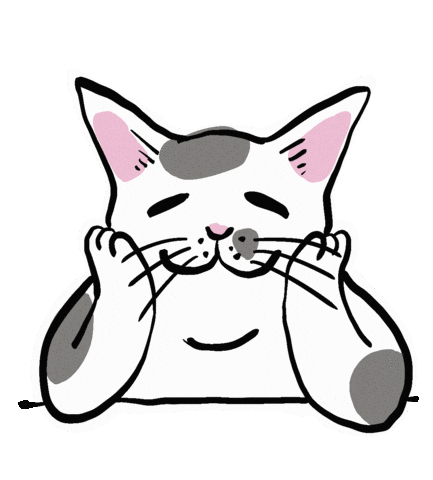 猫 Sticker by 河童堂