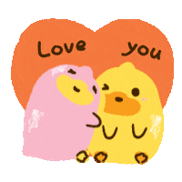 Heart Love Sticker by B.Duck