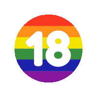 Rainbow Number Sticker