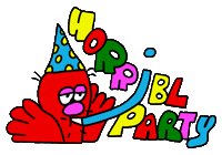 Party Sticker by Pablo