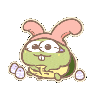 Rabbit Easter Sticker