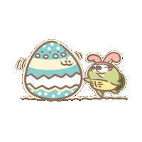 Rabbit Easter Sticker