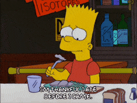 serious bart simpson GIF