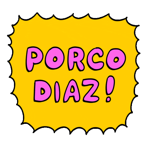 Porc Parolacce Sticker by Luigi Segre