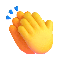 3D Applause Sticker