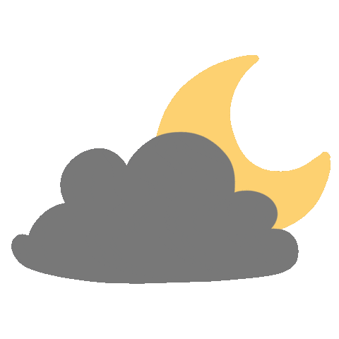 Night Moon Sticker