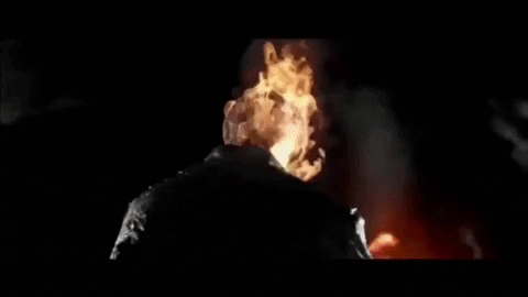 OrangeHatReviews giphygifmaker hell yeah ghost rider ghost rider hell yeah GIF