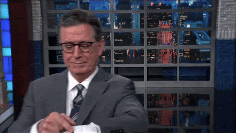 Stephen Colbert Time GIF by The Late Show With Stephen Colbert