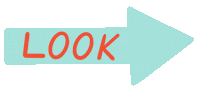 Look Arrow Sticker