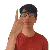 Number 2 Hand Sticker