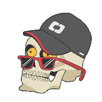 Halloween Skull Sticker by JAGO COFFEE