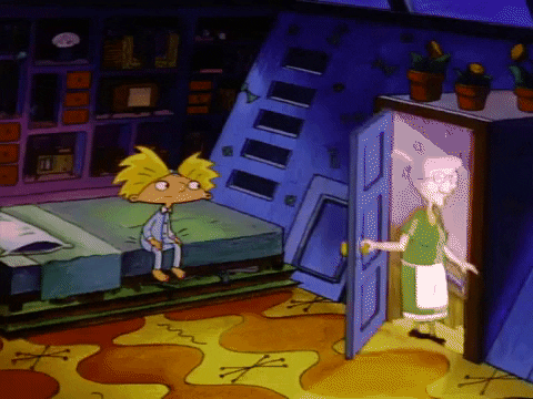 bored hey arnold GIF