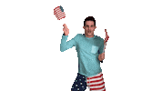 Happy American Sticker by Matt Tolbert