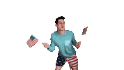 Happy American Sticker by Matt Tolbert