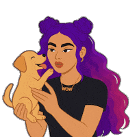 Puppy Love Wow Sticker by World Of Women