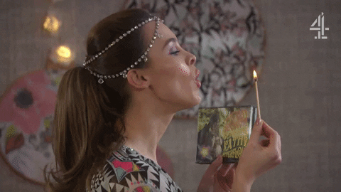 Happy Blow Out GIF by Hollyoaks