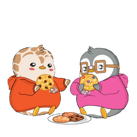 Penguin Snack Sticker by Pudgy Penguins