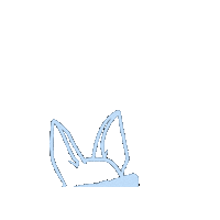 PawsForWalks dog light blue dog walker pet sitter Sticker