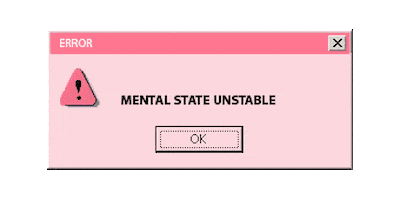 pink error Sticker by mess