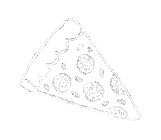 JuttaLuukkonenDesign pizza eating eat bite Sticker