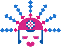 PlusJakarta jakarta kolaborasi betawi ondel-ondel Sticker