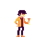 Animation 8Bit Sticker