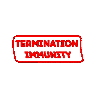 Immunity Termination Sticker by Billdu