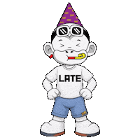 Running Late Lets Go Sticker by Zhot