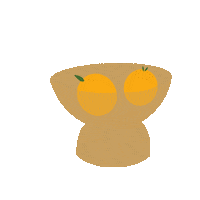 Food Orange Sticker by Present Time