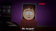 scared dark GIF by South Park 