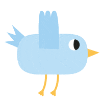 tinygraphy bird peace spring fly Sticker