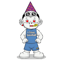 I Love Baseball Bas Sticker by Zhot