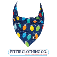 pittieclothing pitbull bandana pit bull pittie Sticker
