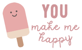 Happy Ice Cream Sticker