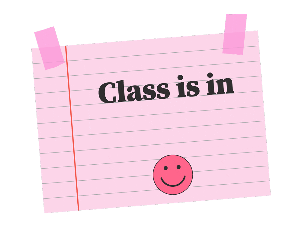 twobrokechicks giphyupload tbc twobrokechicks class is in session Sticker