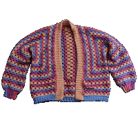 Crochet Hexagon Sticker