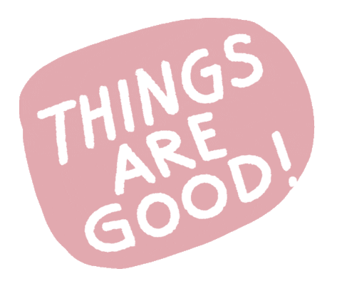 Happy Pink Sticker by Pretty Whiskey / Alex Sautter