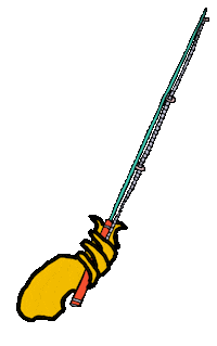 Gone Fishing Doodle Sticker